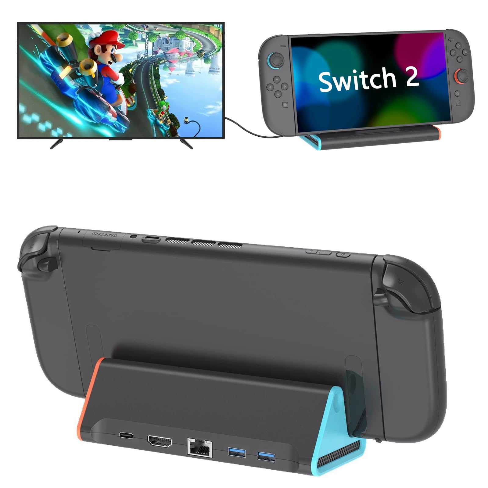 Amazon.co.jp: Switch 2 ドック 【新登場-Switch 21.0.0システム対応